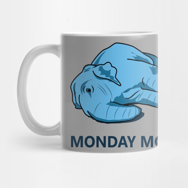Monday mood blue elephant by Nosa rez